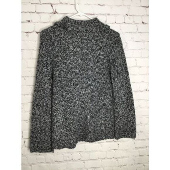 Vtg Silvia Novelli Women’s Small Cardigan Sweater Jacket Gray Italy Asymmetric - Picture 5 of 12